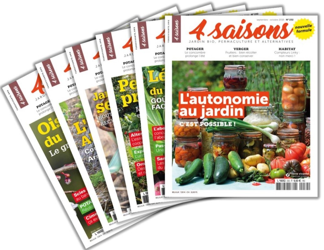 Abonnement Terre Vivante magazine "4 saisons"